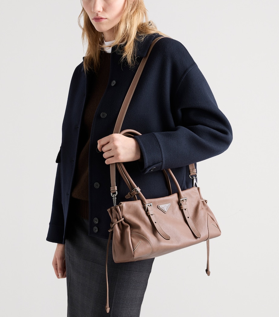 Prada Medium Leather Bonnie Shoulder Bag Image 8