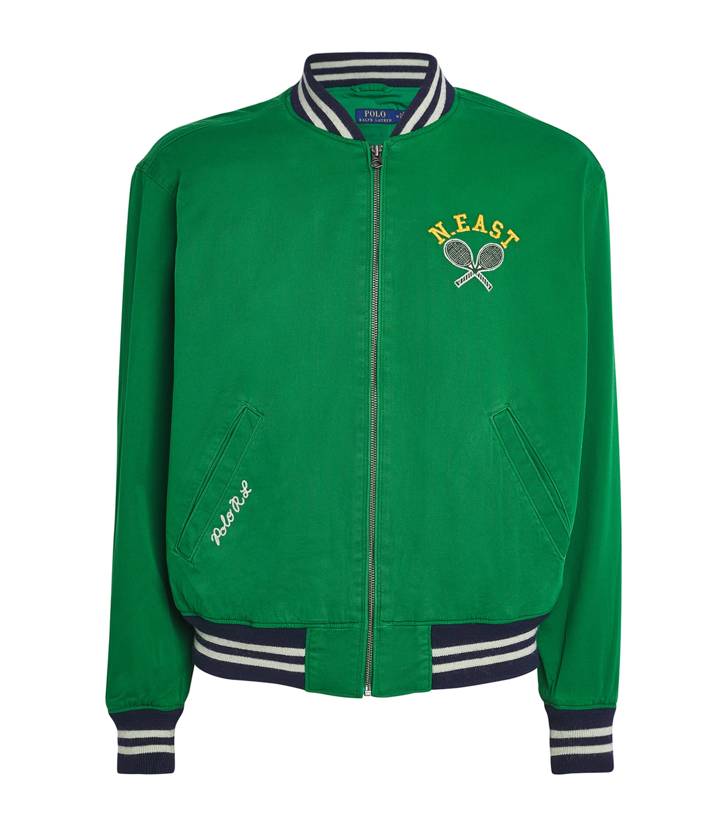 Polo Ralph Lauren Tennis-inspired Twill Jacket In Green