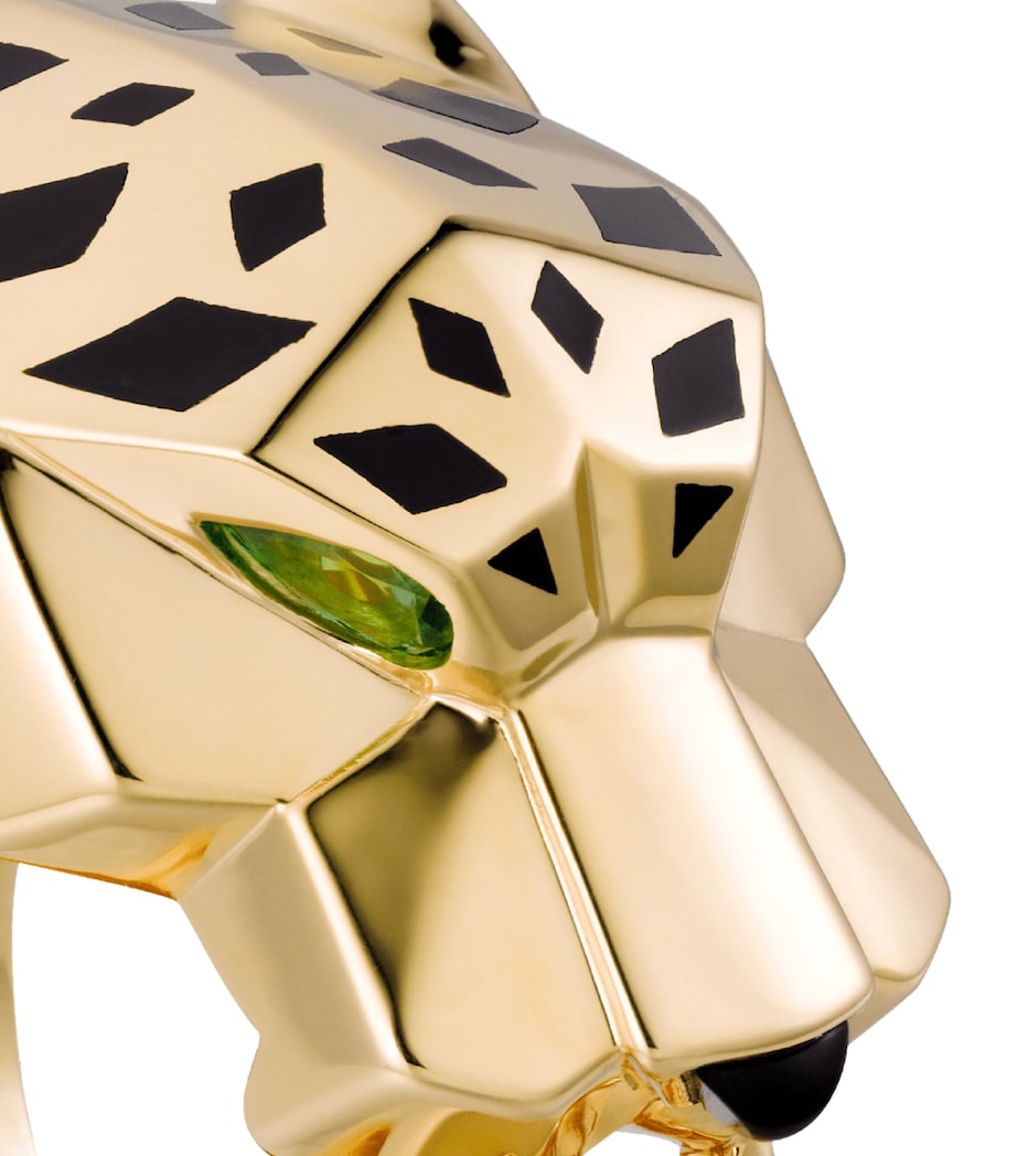 Yellow Gold, Tsavorite and Onyx Panthère de Cartier Ring MULTI Image 5