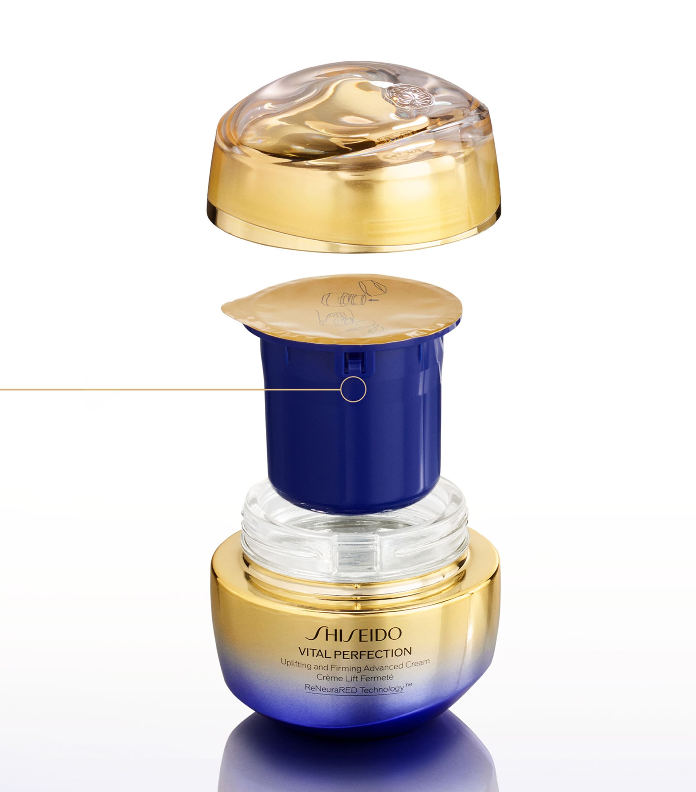 Shiseido Vital Perfection Overnight Firming Treatment (50ml) – Refill Image 4