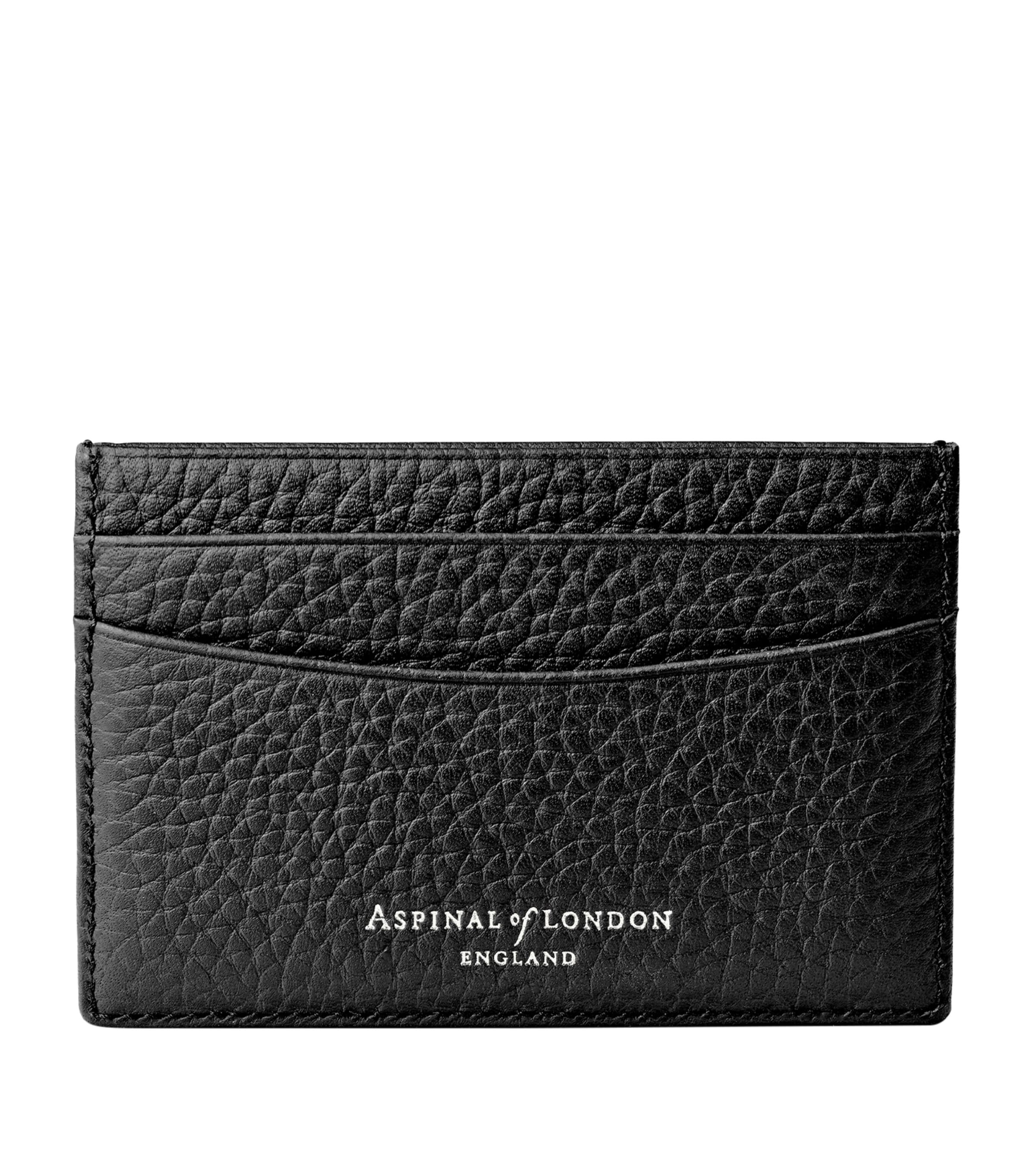 Leather Logo Card Holder BLACK Image 2