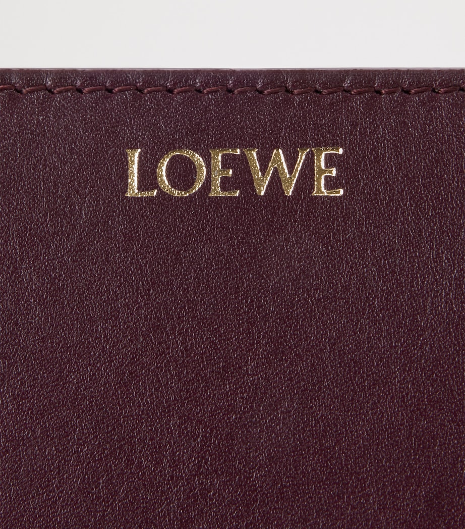 Leather Knot Wallet DARK BURGUNDY Image 5