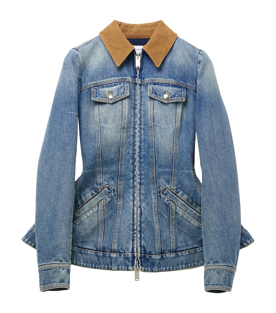 Peplum Denim Jacket 4315 Image 1