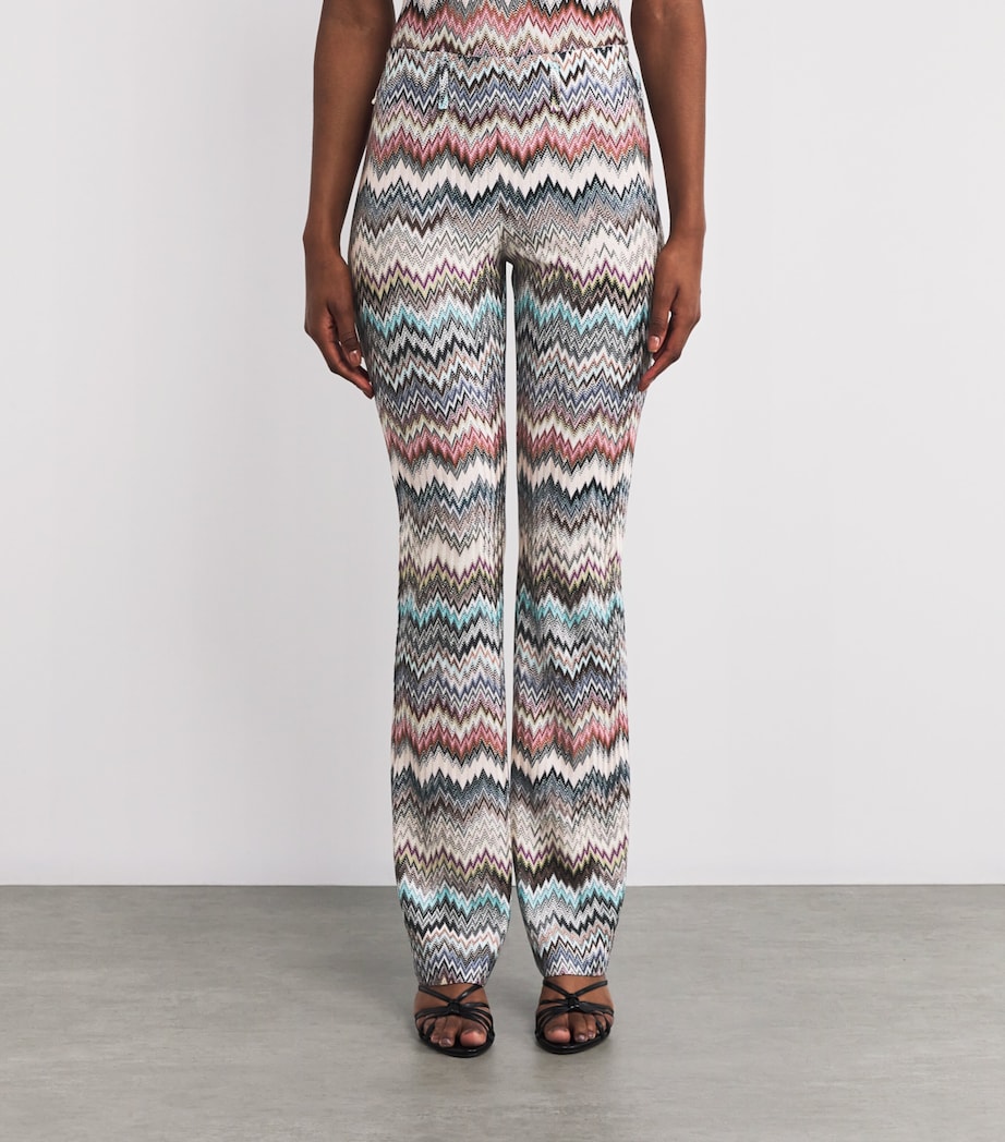 Zigzag Flared Trousers SM9QW MULTICOLOR Image 3