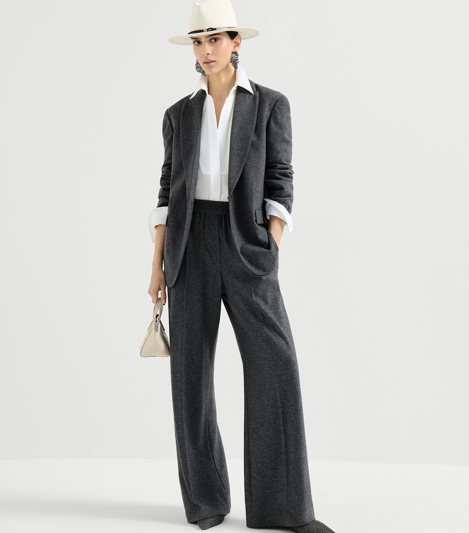 Brunello Cucinelli Womens Cashmere Jersey Blazer Image 2
