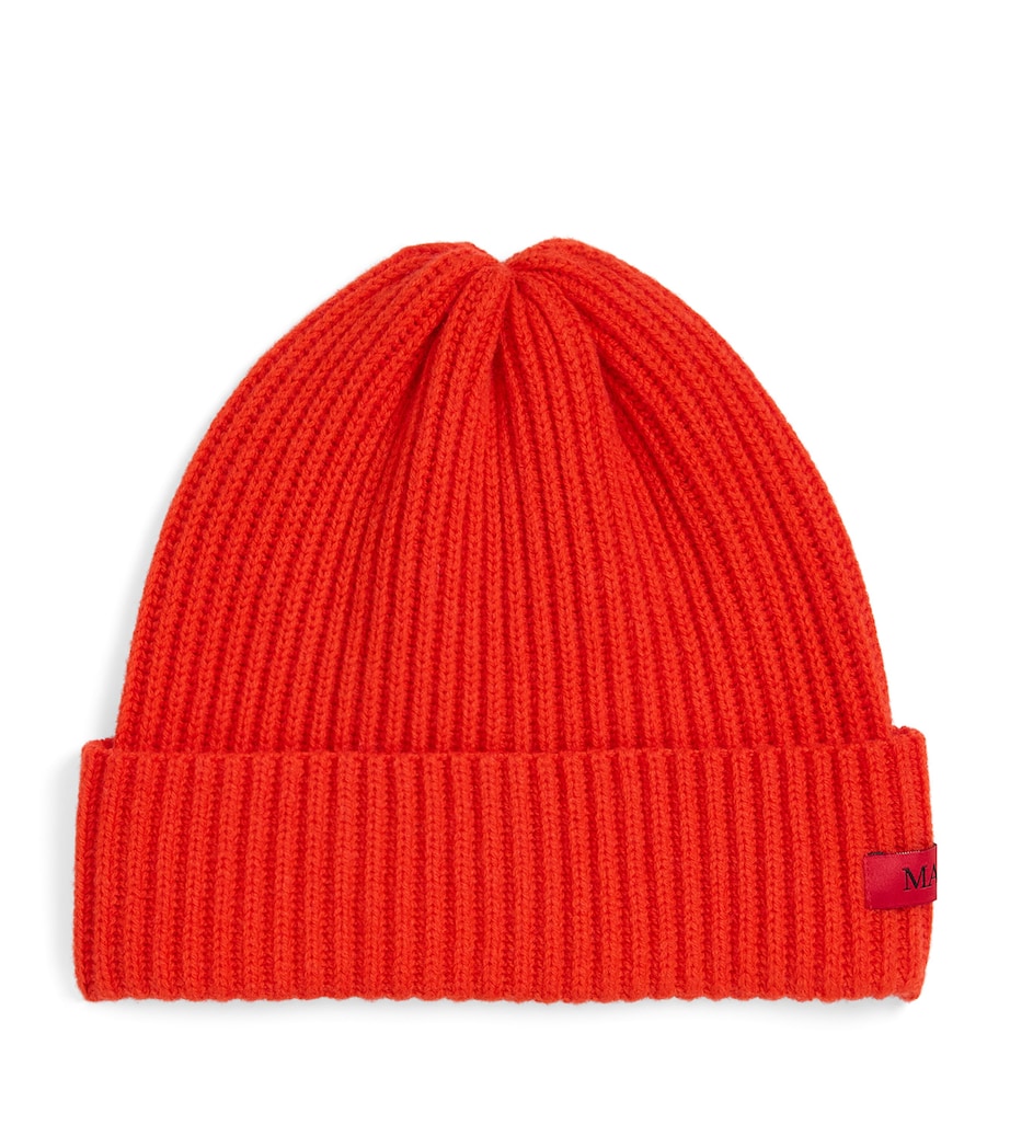 Wool-Cashmere Beanie ORANGE Image 1