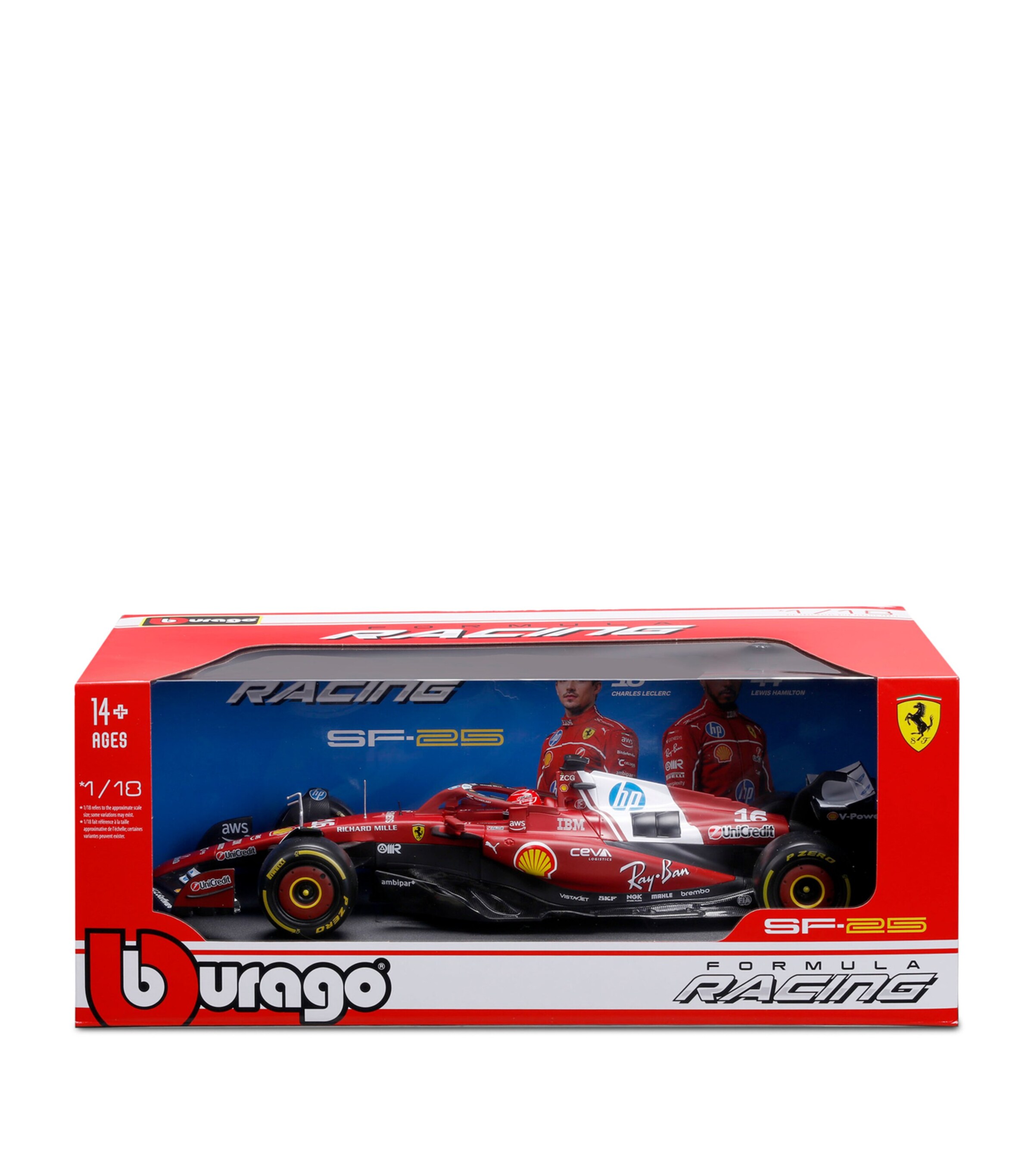 Bburago Ferrari F1 SF-25 Charles Leclerc 2025 1:18 Model Image 2