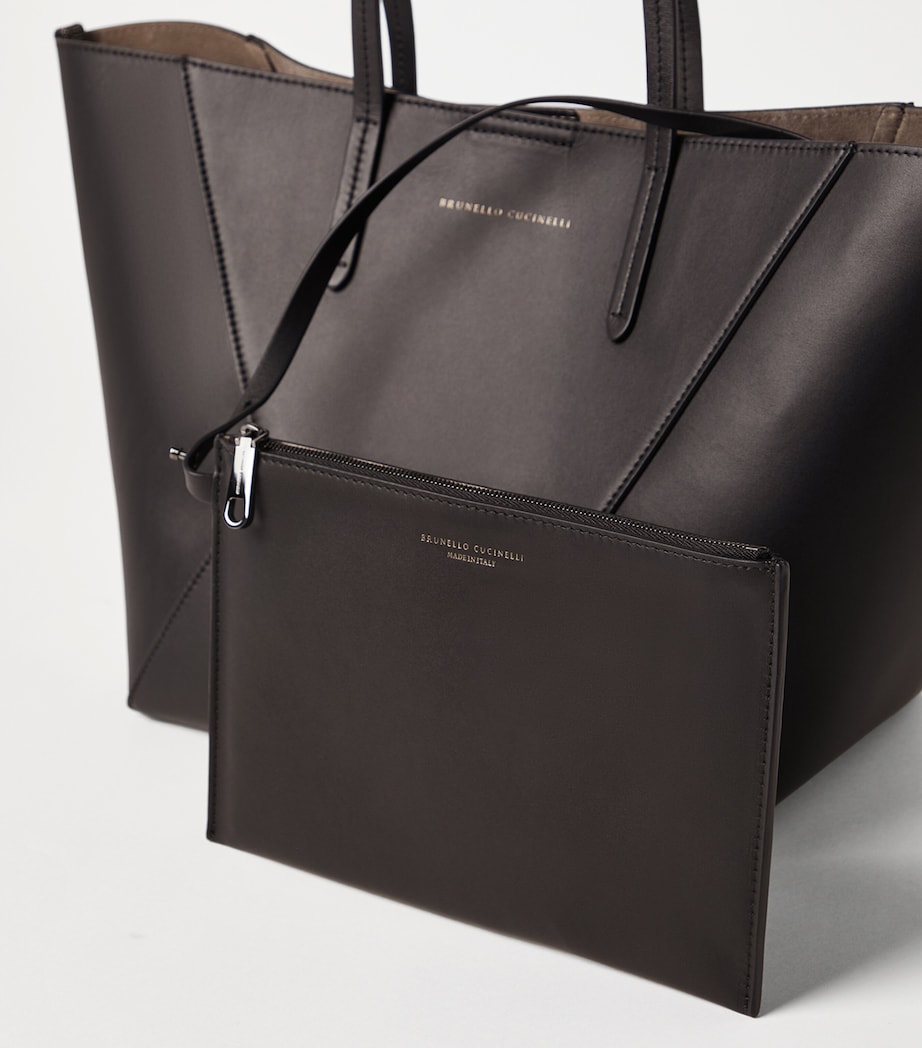 Small Calfskin BC Duo Tote Bag C8279 Image 3