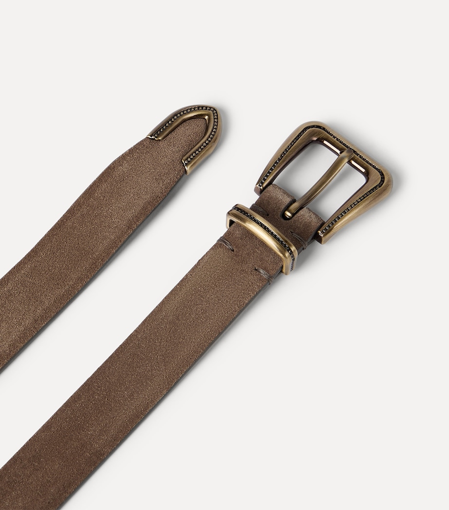 Brunello Cucinelli Suede Monili Belt Image 3