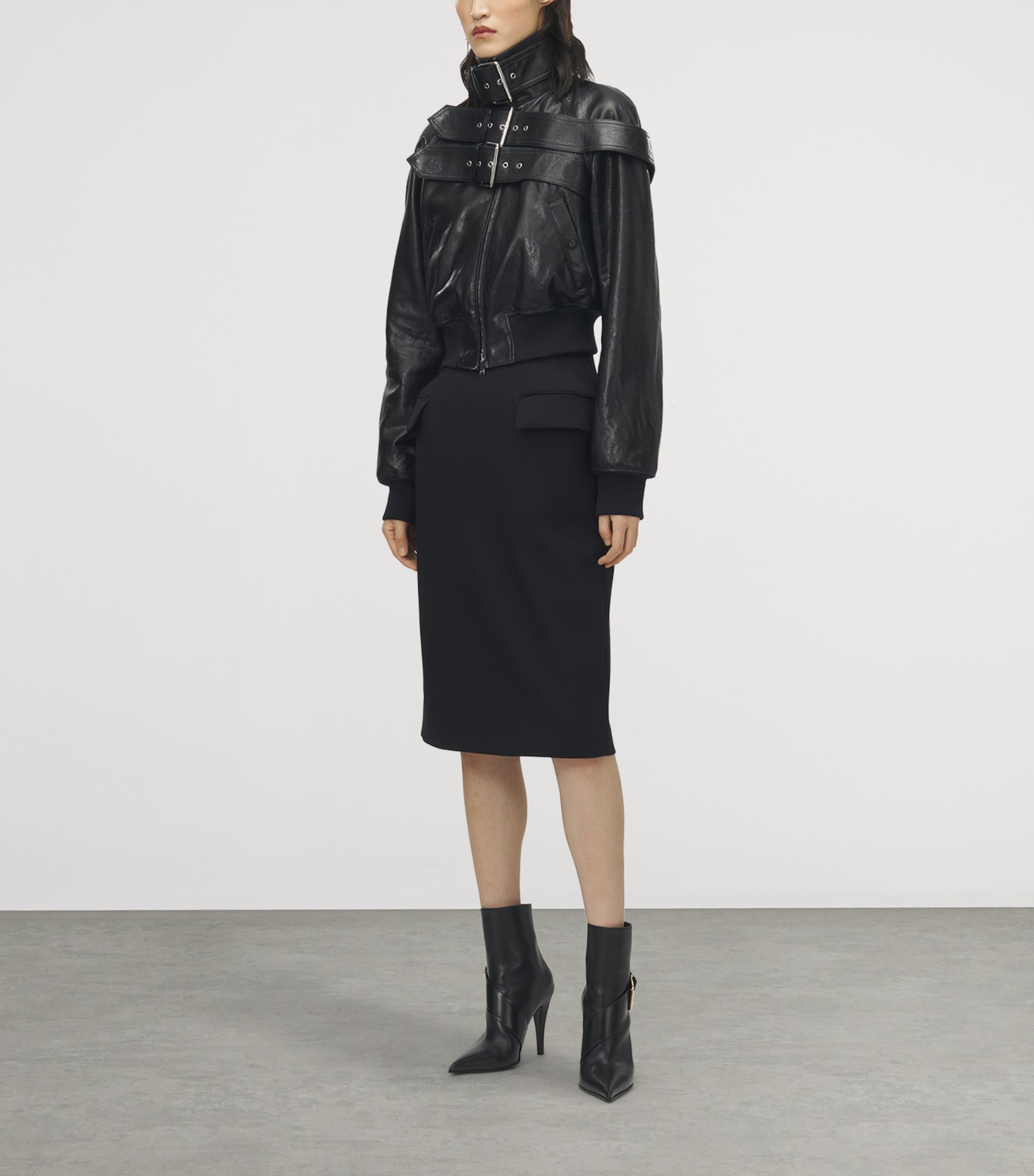 Leather Bomber Jacket 1000 Image 3