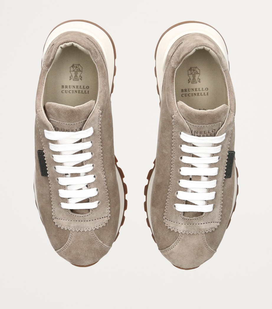 Suede Runner Sneakers BEIGE Image 4