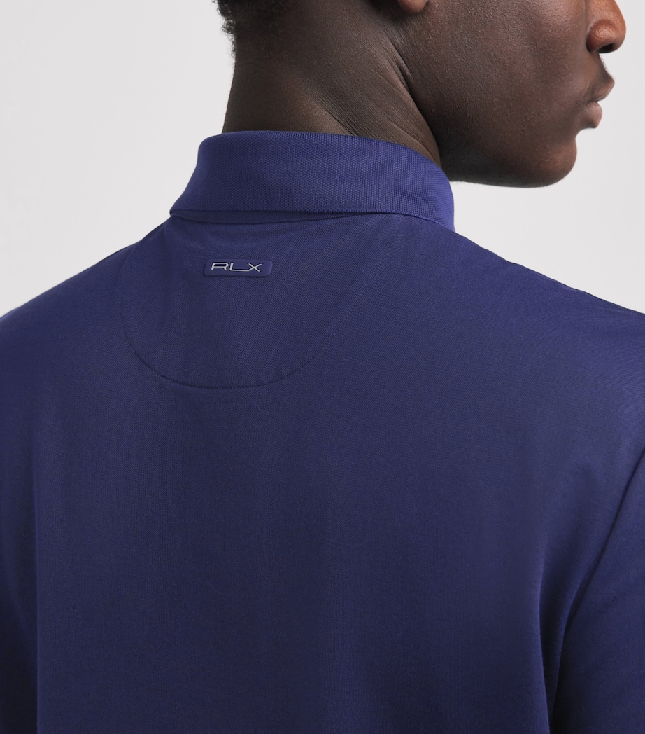 RLX Ralph Lauren Mens Tailored Fit Performance Polo Shirt Refined Navy Image 3