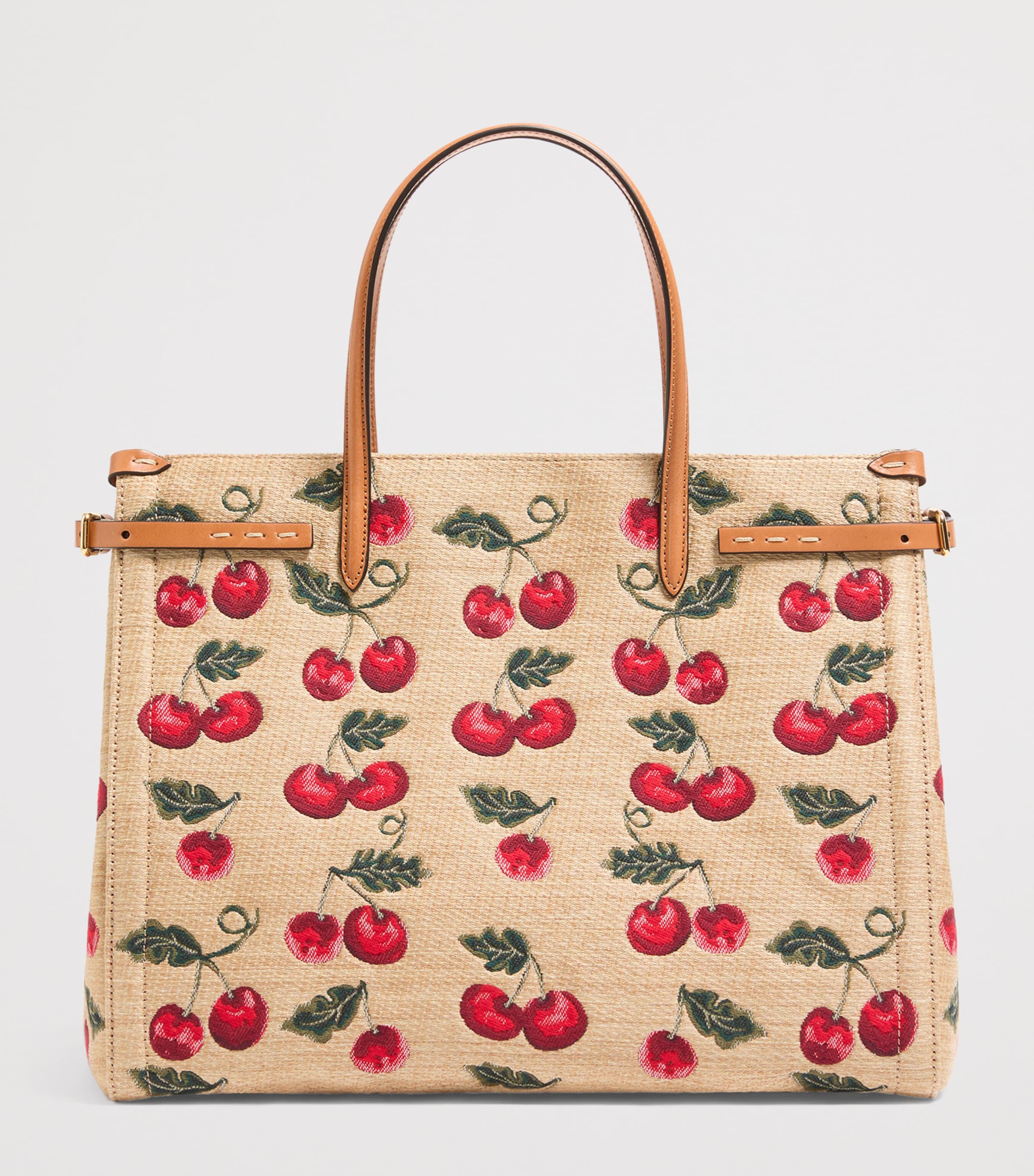 VALENTINO ヴァレンティノ Antibes チェリー トートバッグ Valentino Garavani Medium Canvas Antibes Cherry Tote Bag