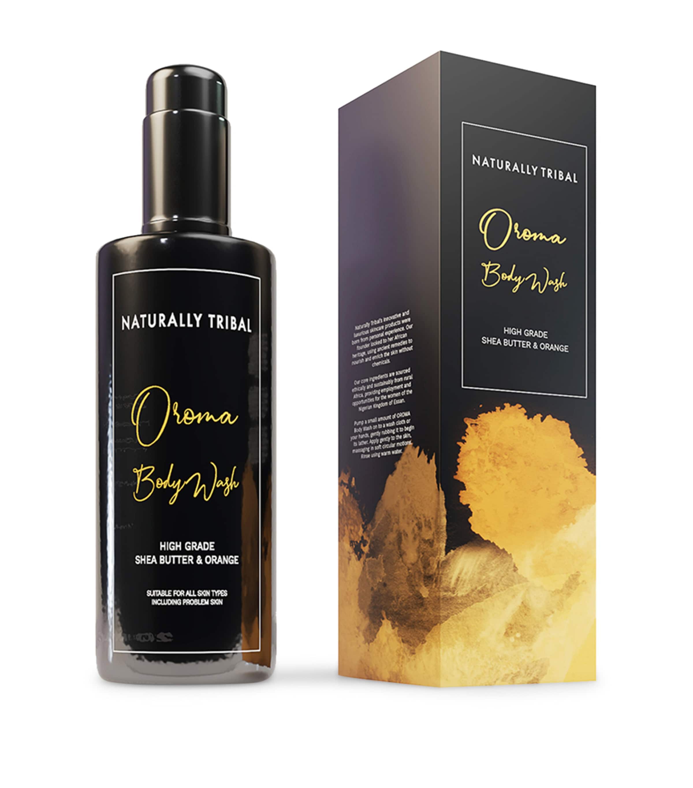 Naturally Tribal Oroma Body Wash (200ml) Orange Image 2