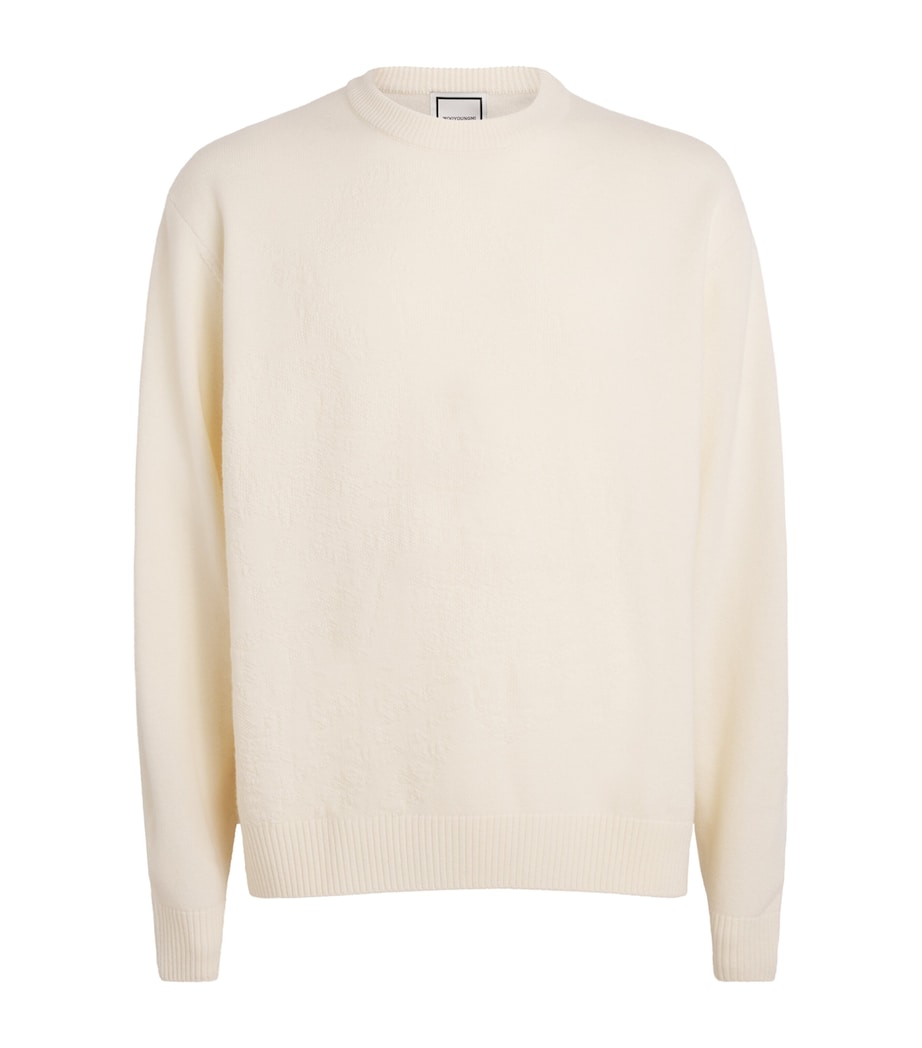 Wool Textured Sweater IVORY Image 1
