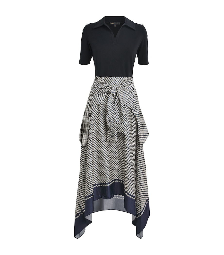 Printed-Detail Midi Dress ECRU PRINT-TIE Image 1