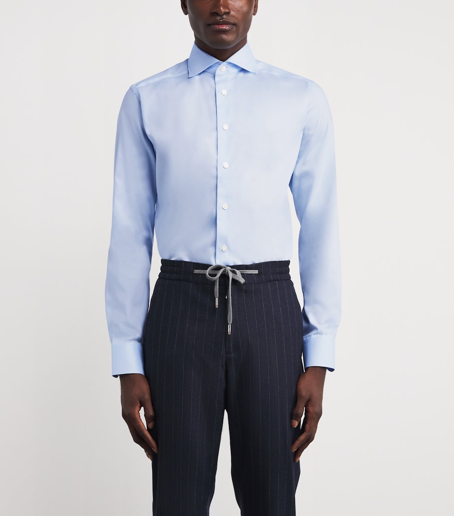 Signature Twill Slim Shirt LIGHT BLUE Image 3