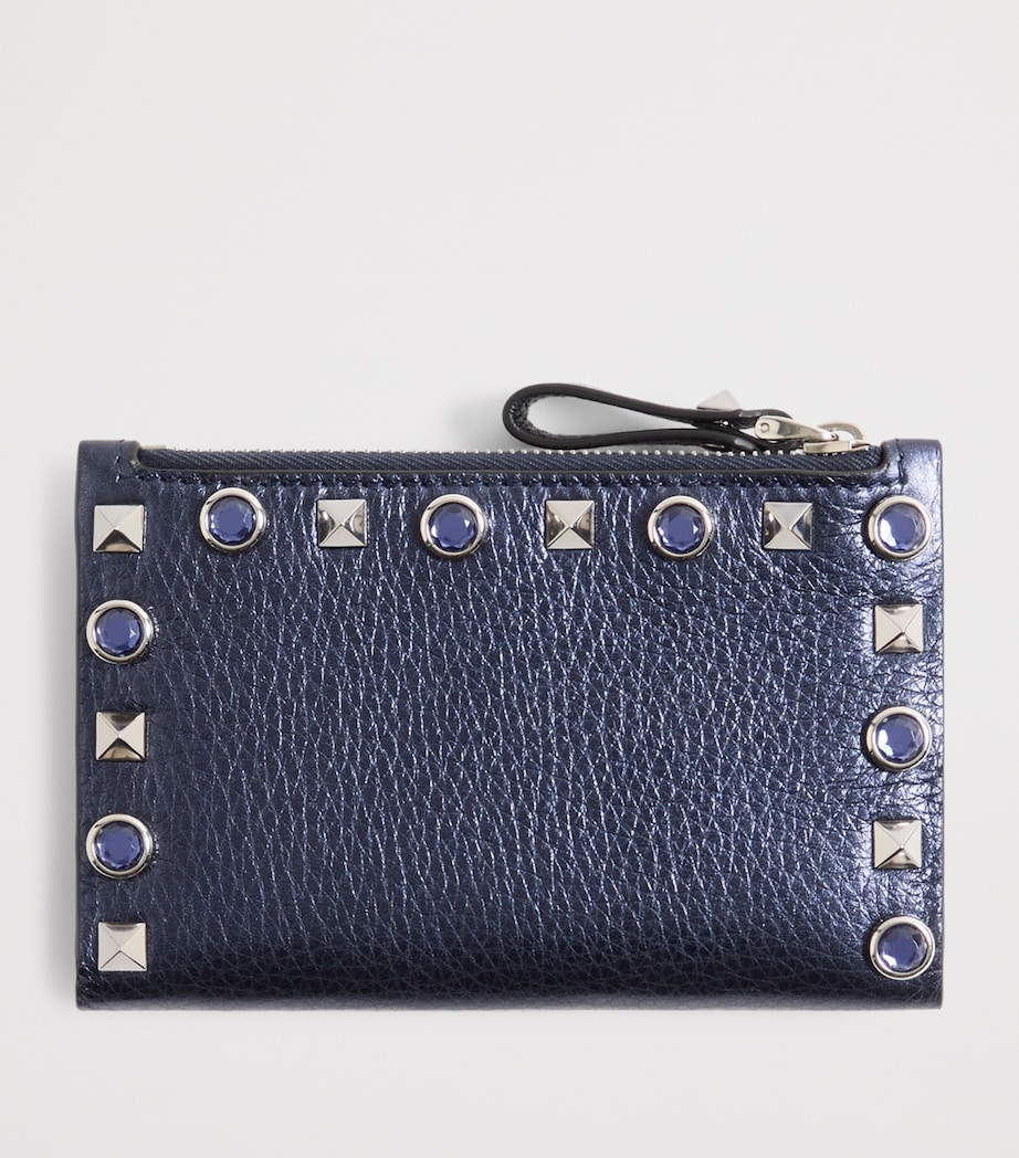 Valentino Garavani Calfskin Embellished Coin and Card Holder Image 4