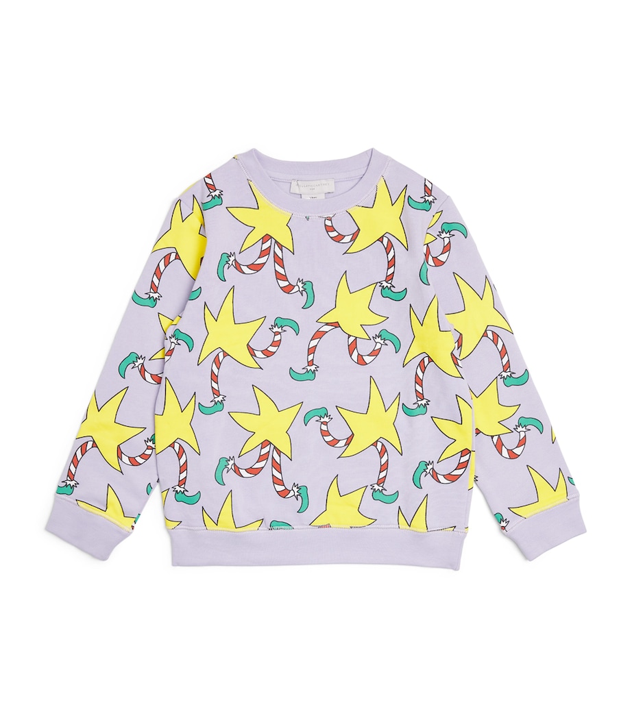 Organic Cotton Star Print Sweatshirt (3-14+ Years) 573MCLILLA/MULTI Image 1