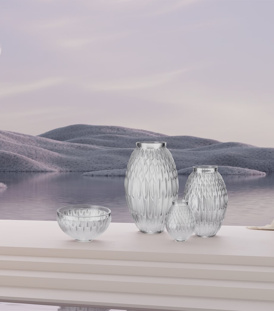 Crystal Plumes Vase (26.5cm) INCOLORE Image 2