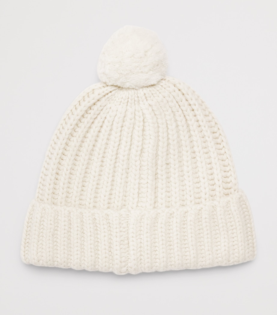 Polo Ralph Lauren Wool-Blend Polo Bear Beanie Cream Image 2