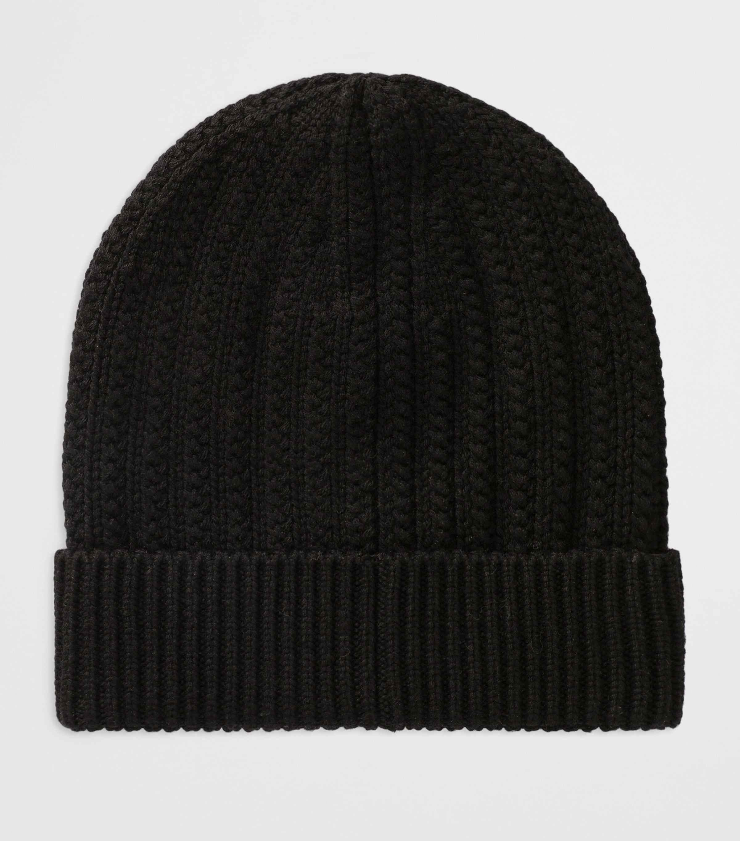 Virgin Wool Logo Beanie N0000 BLACK Image 2