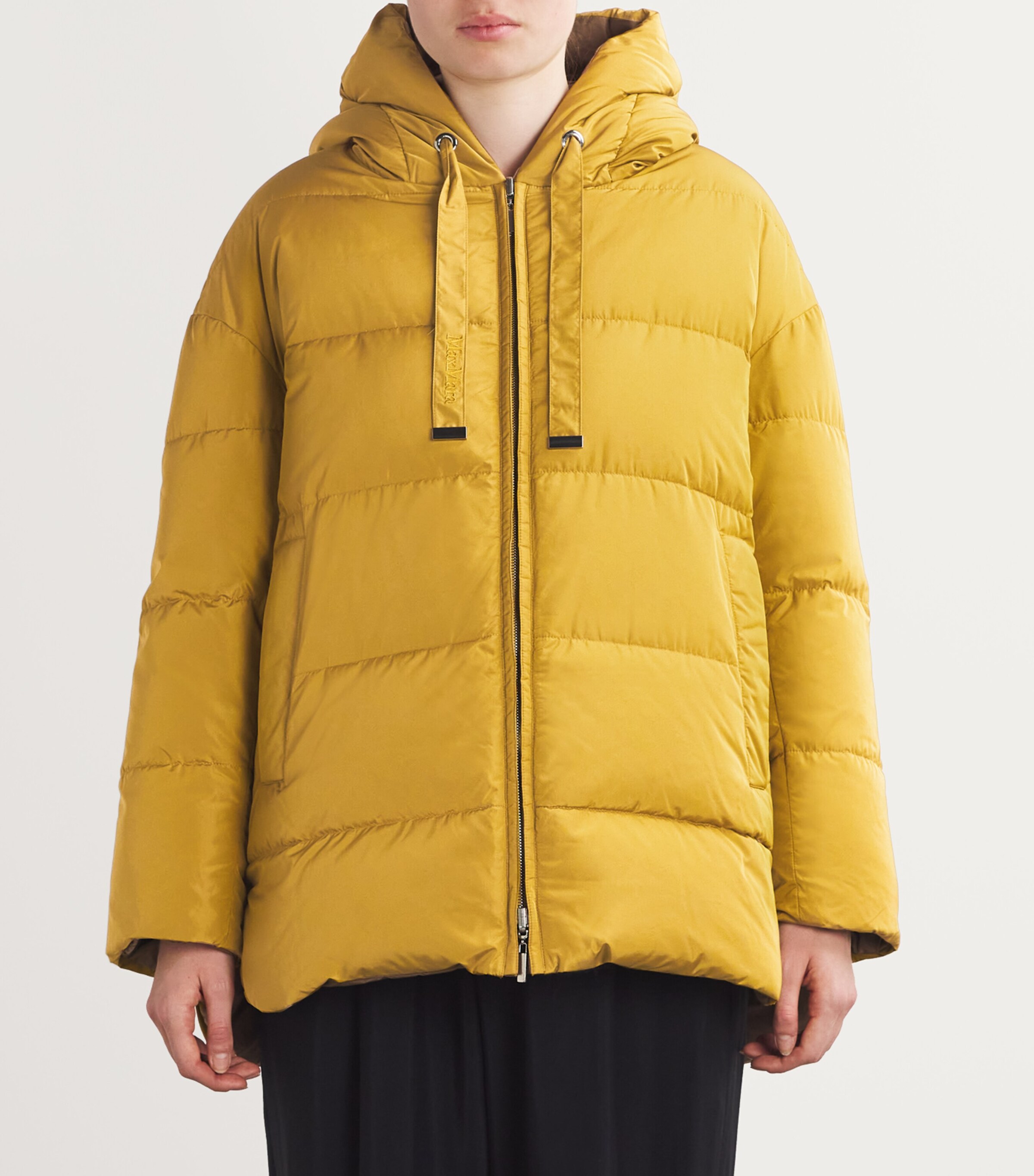 Max Mara Womens Water-Repellent Reversible Quilted Jacket Yellow Image 3