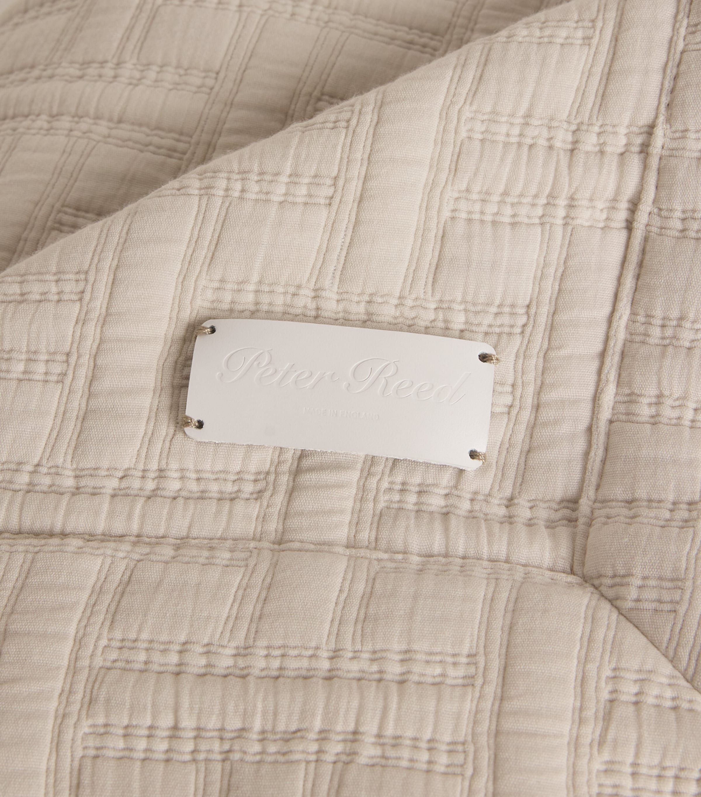 Embroidered Kengo Throw (310cm x 150cm) NEUTRAL Image 2