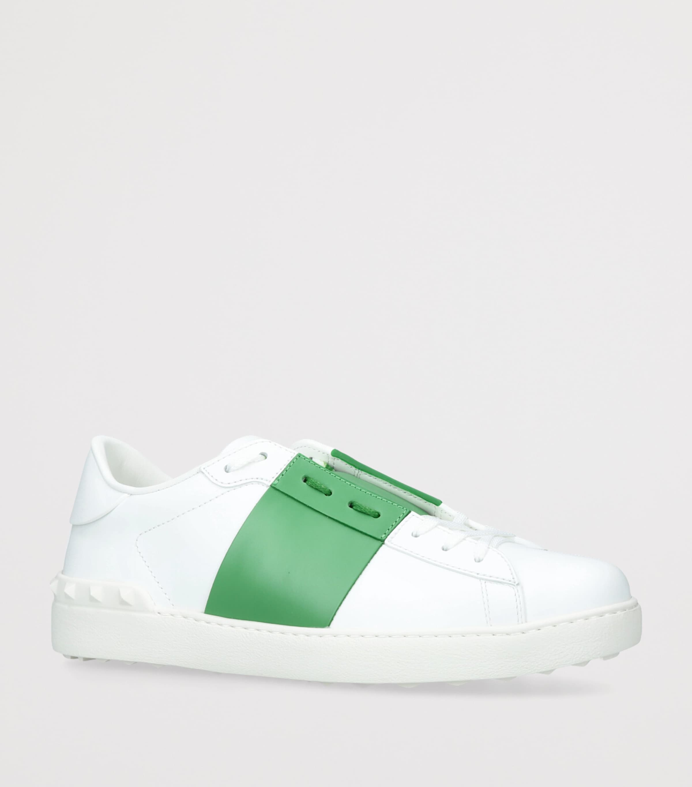 Leather Open Sneakers WHITE/OTH Image 3