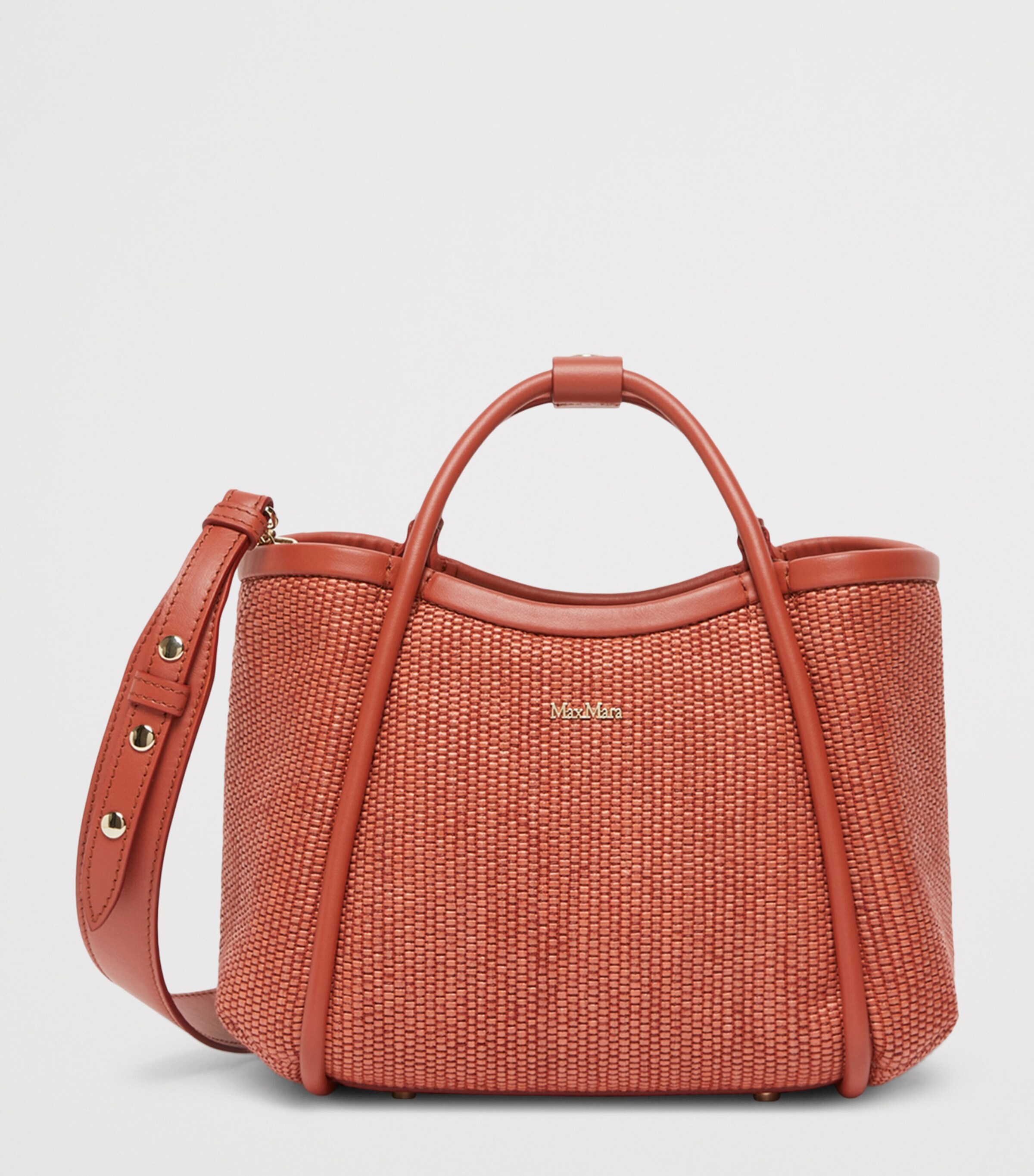 Max Mara Extra-Small Marine Top-Handle Bag Terra Cotta Image 2