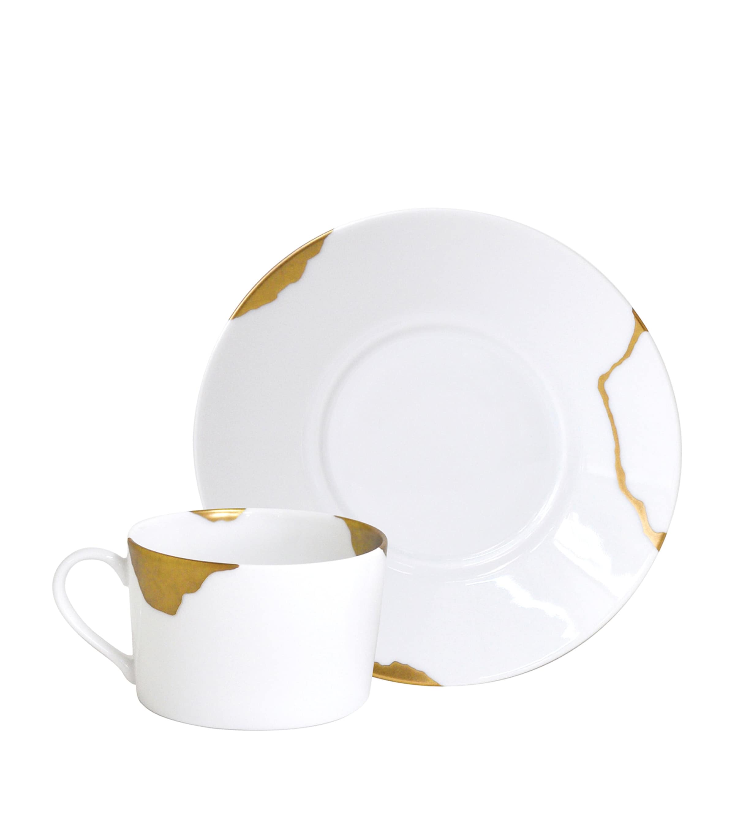 Kintsugi Breakfast Cups and Saucers (Set of 2) OR Image 2