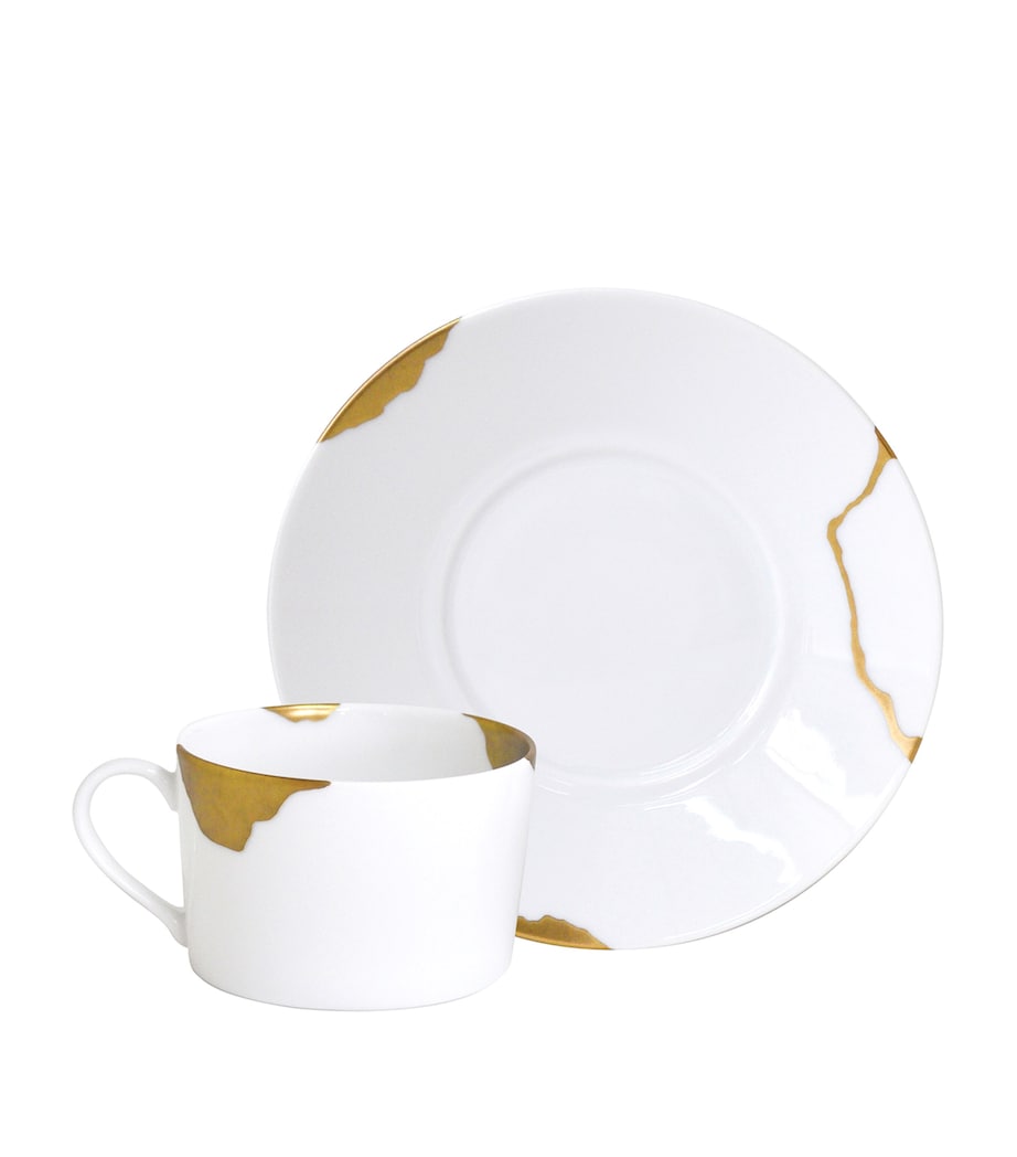 Kintsugi Breakfast Cups and Saucers (Set of 2) OR Image 2