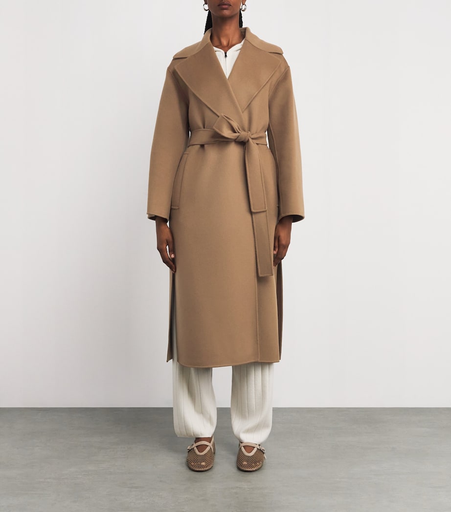 Virgin Wool Silk-Lined Overcoat HAZELNUT BROWN Image 3