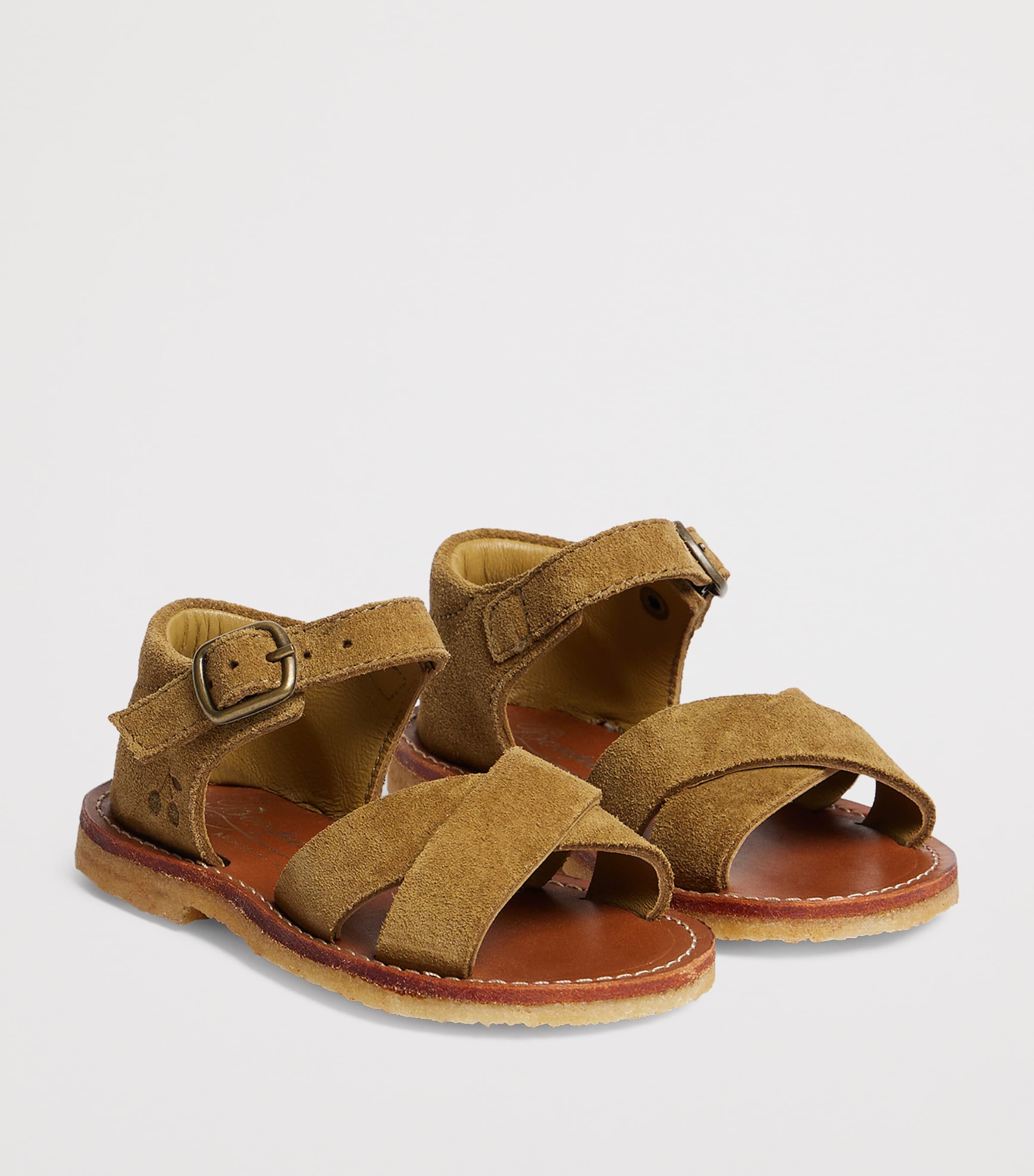 Leather Sandals KAKI CLAIR Image 2