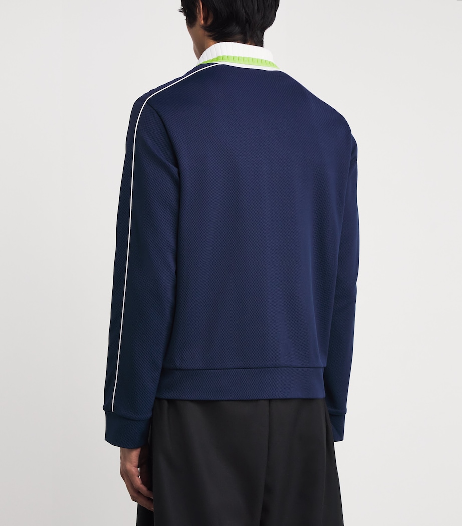 Piqué Track Jacket PALE BLUE / WHITE Image 4