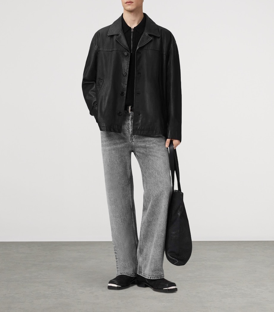 Bradwell Leather Jacket BLACK Image 3