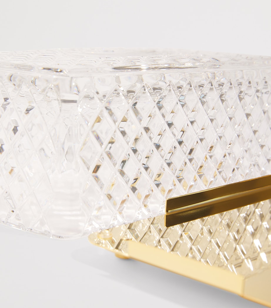 ZODIAC Crystal Mirella Tissue Box Gold Image 2