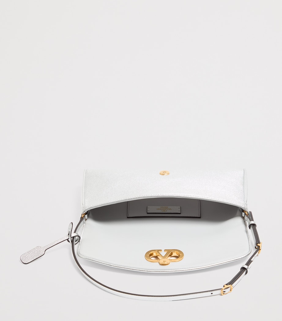 Valentino Garavani Small Leather DeVain Shoulder Bag Image 5