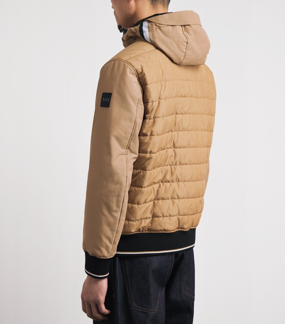 Water-Resistant Quilted-Panel Jacket 260 Image 4