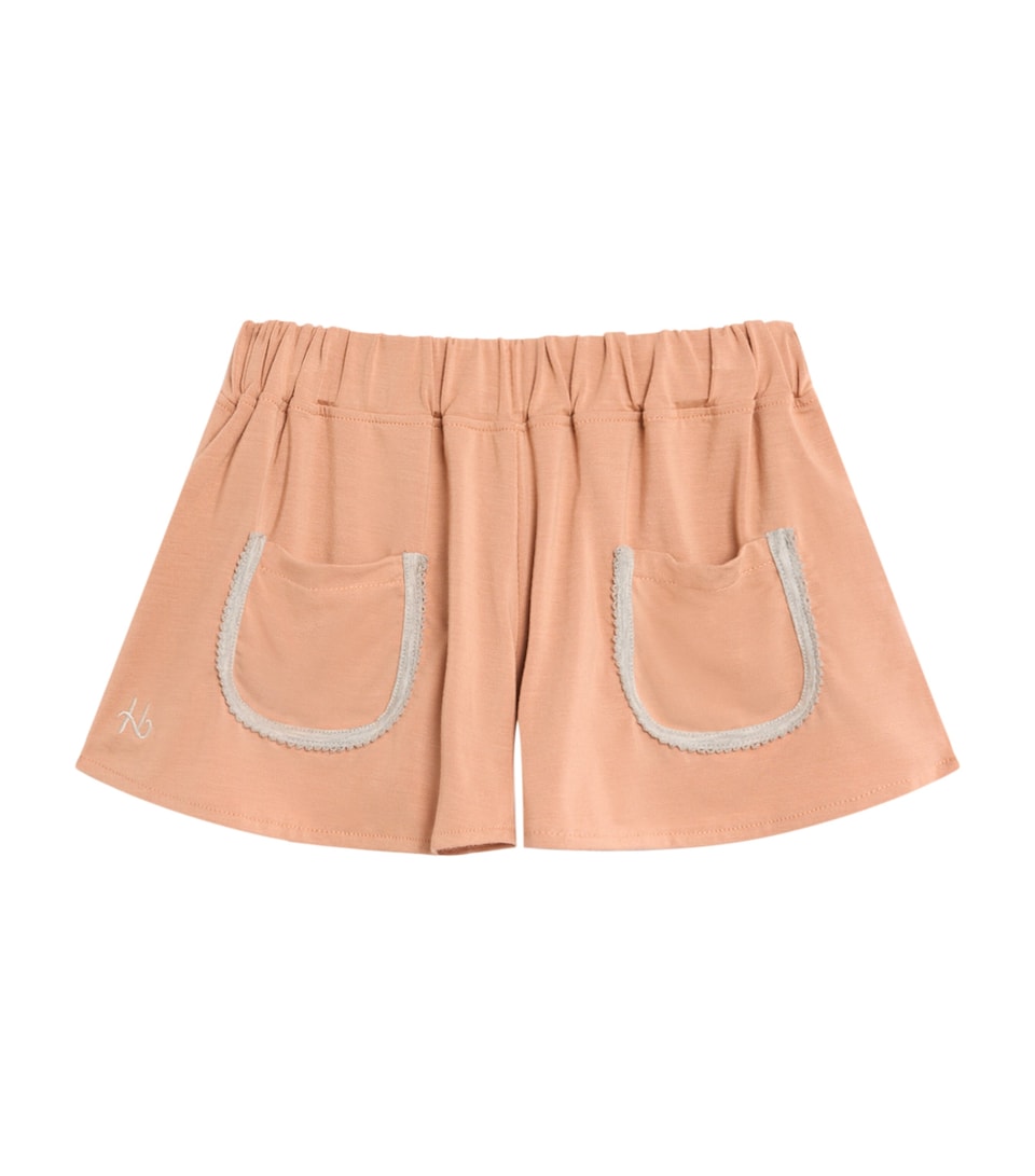 Contrast-Trim Shorts (4-16 Years)