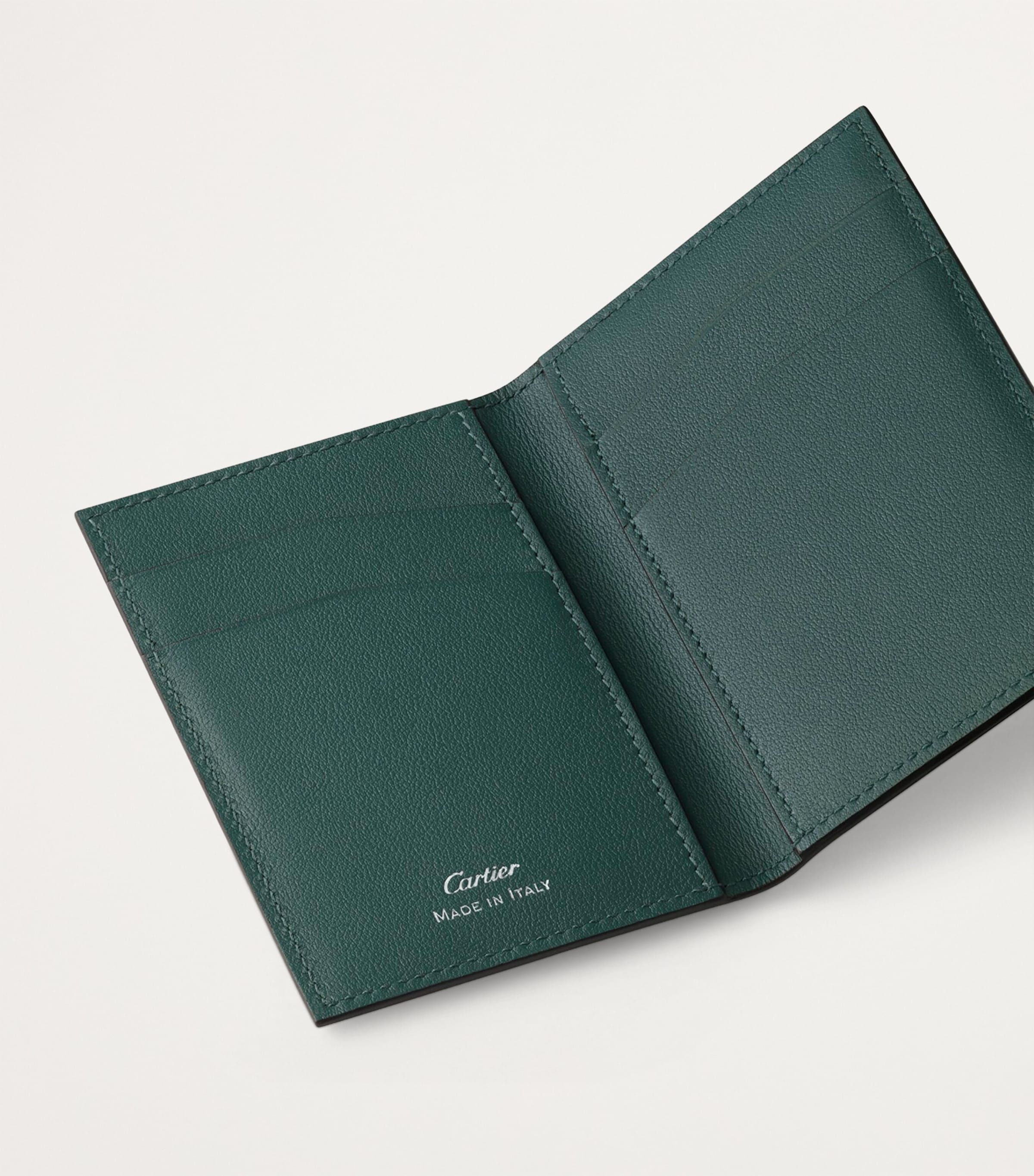 Calfskin Losange Shadow Card Holder PINE GREEN Image 5