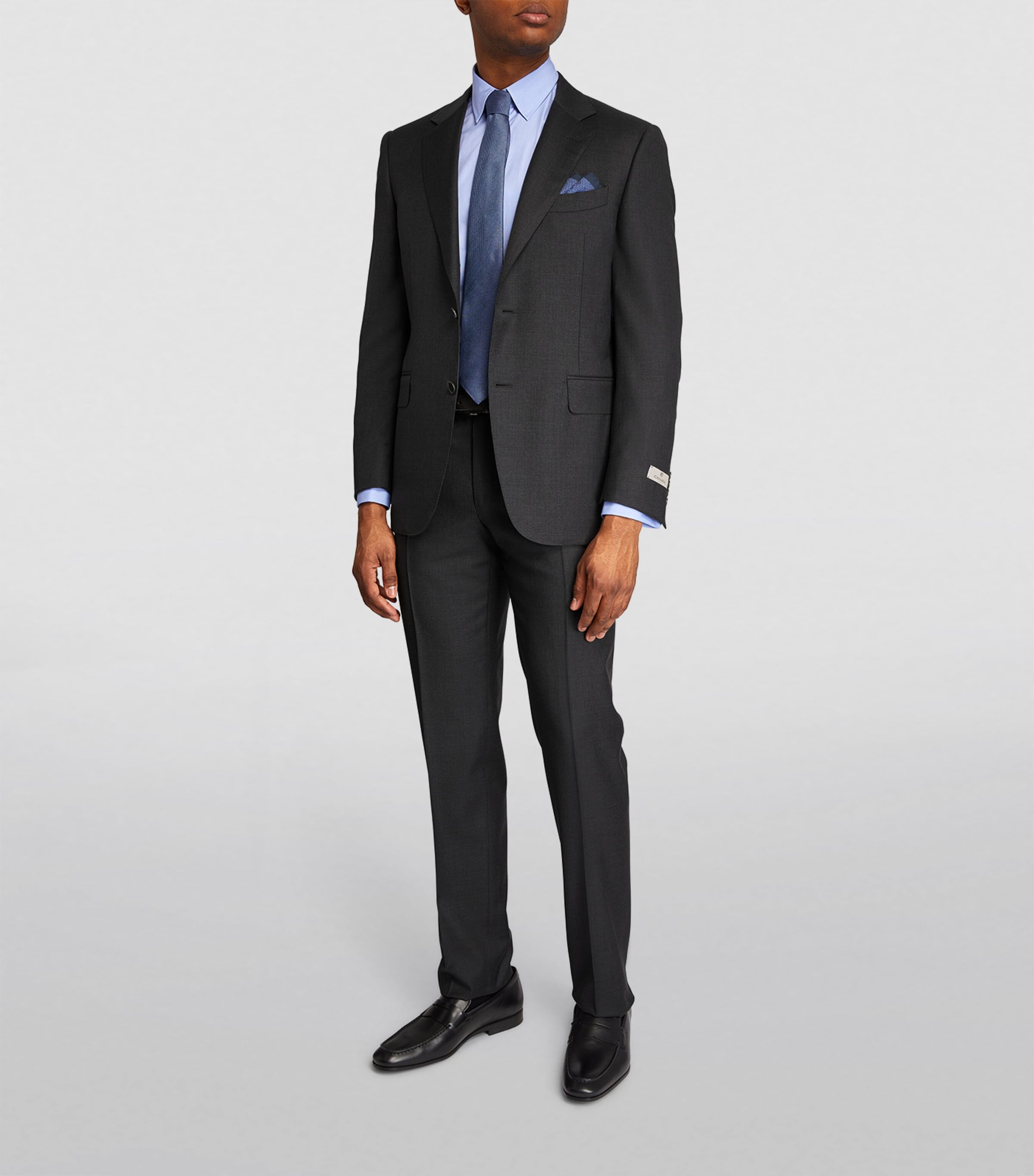 Wool 2-Piece Suit 12- DK GRY Image 3