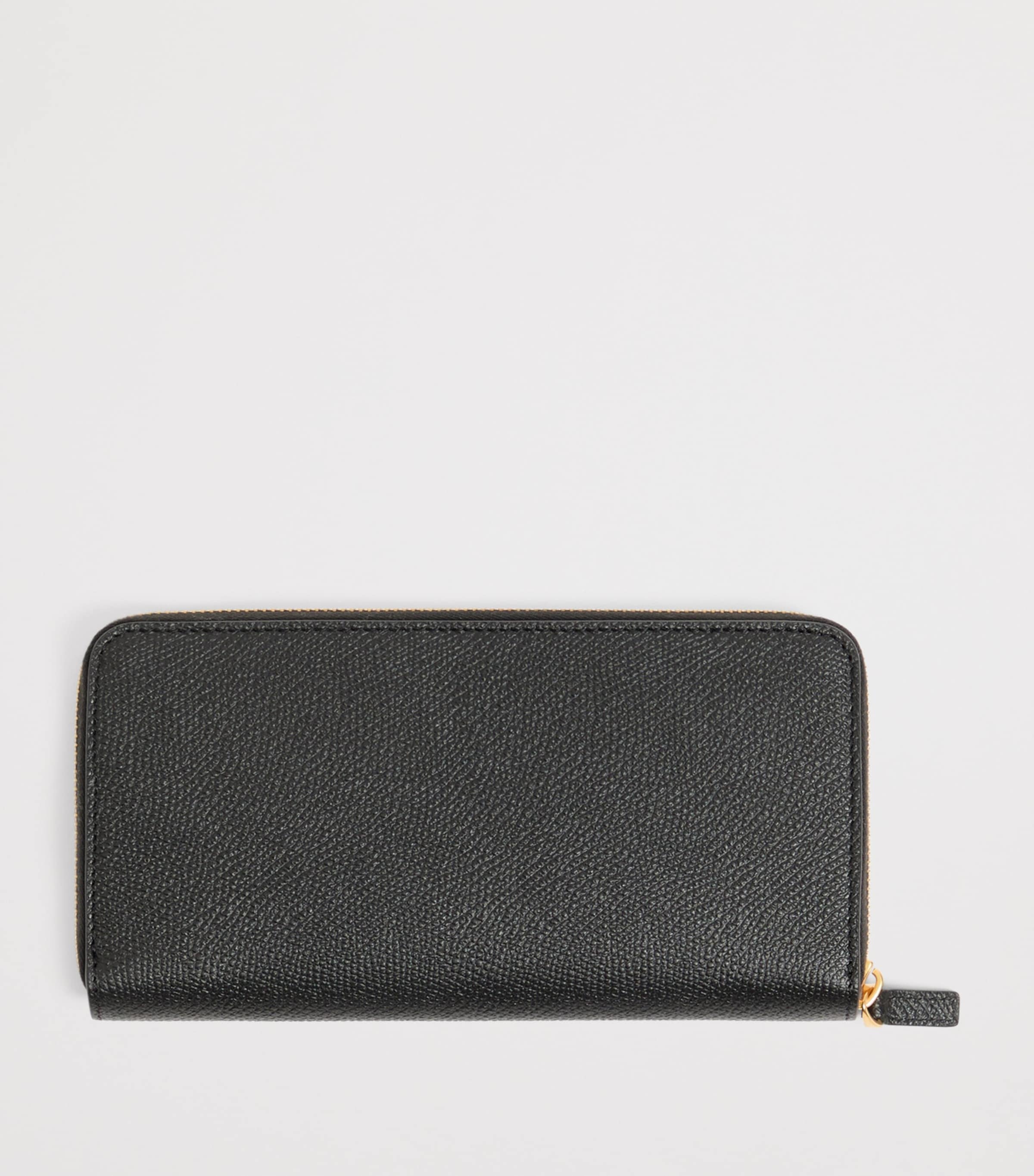 Valentino Garavani Leather VLogo Signature Zip-Around Wallet Image 3