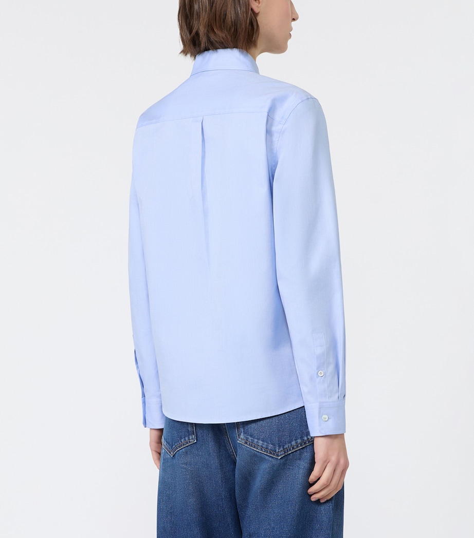 Weekend Max Mara Womens Cotton Shirt Light Blue Image 4