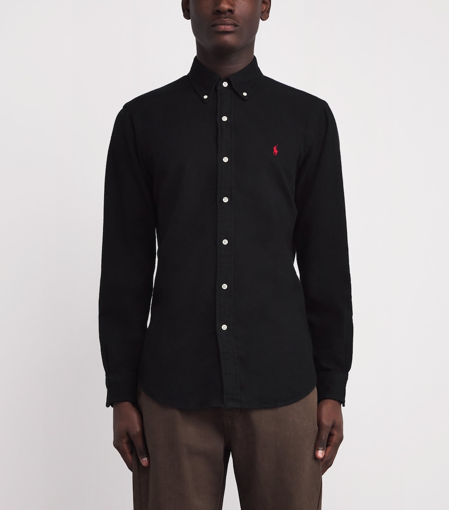 Cotton Logo Shirt BLACK Image 3