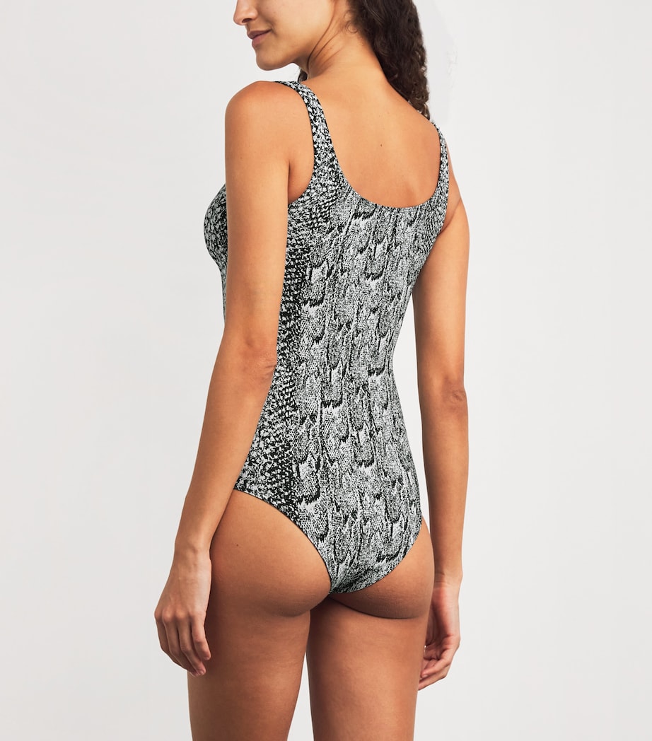 Seamless Python Bodysuit 8222 WHITE BLAC Image 3