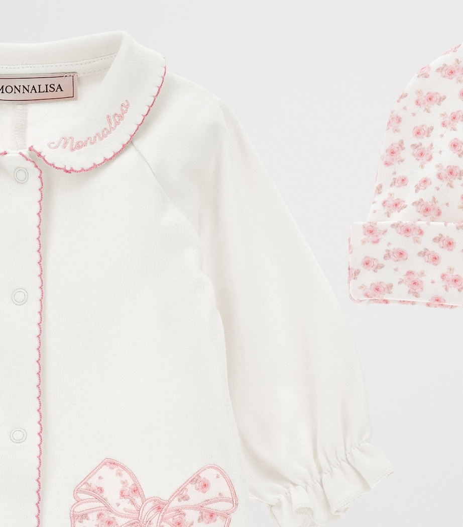 Cotton Embroidered All-In-One Set (1-9 Months) PANNA Image 3