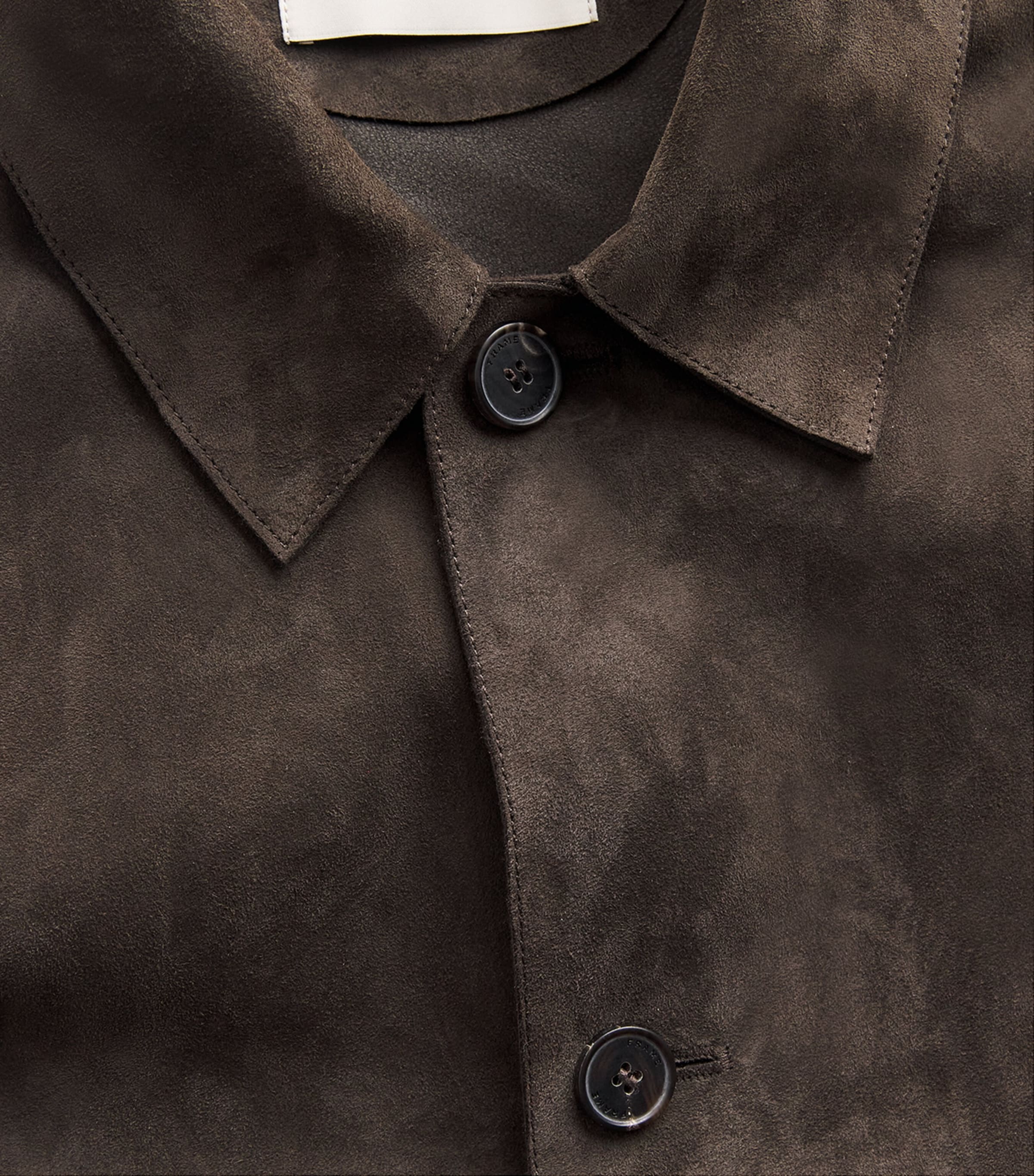 Suede Chore Shirt Jacket DARK BROWN Image 5