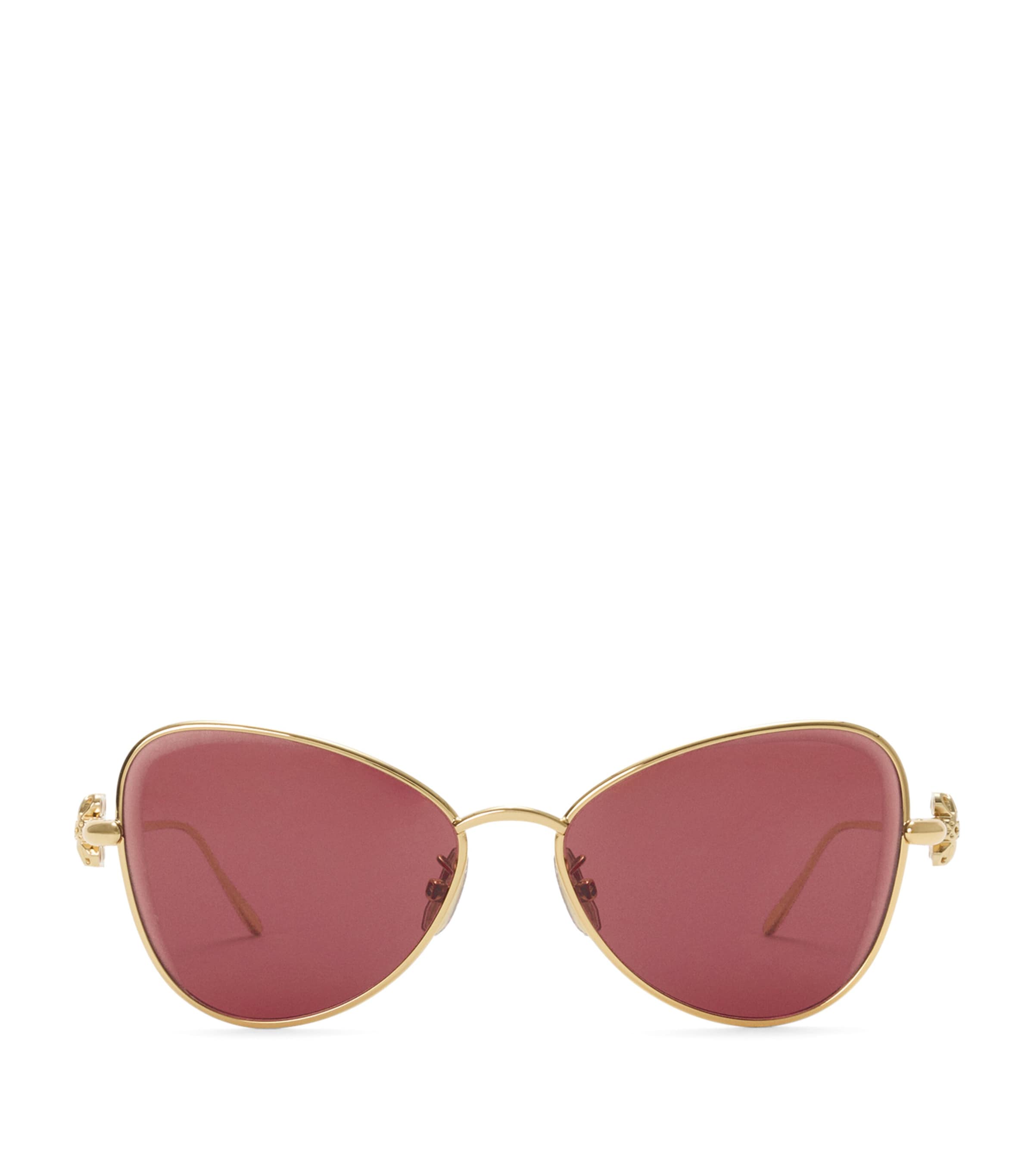 LOEWE Bombé Butterfly Sunglasses Dark Rust Image 1