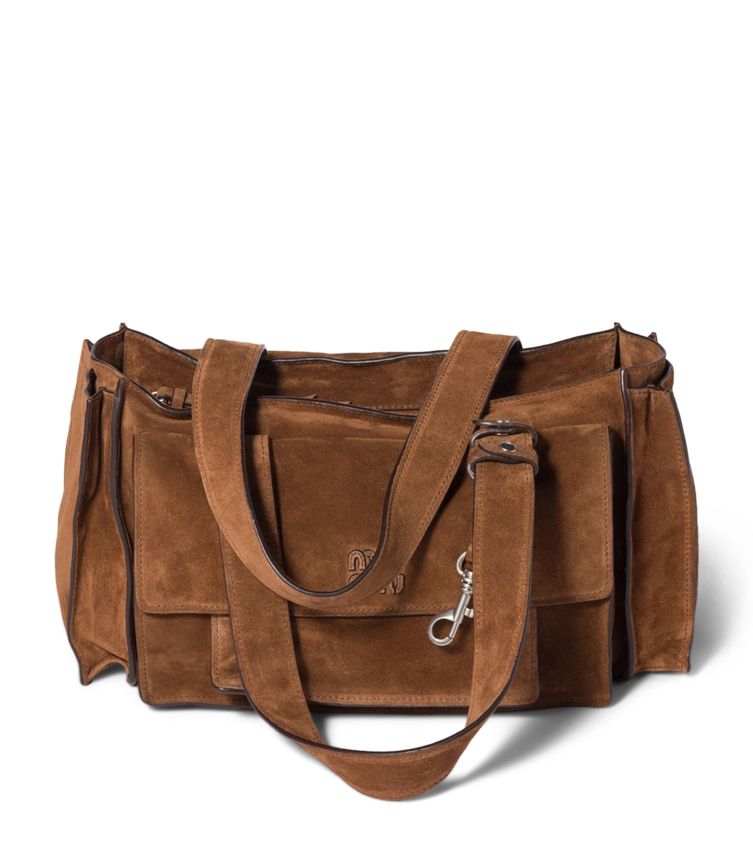 Suede Utilitaire Top-Handle Bag F0324 Image 1